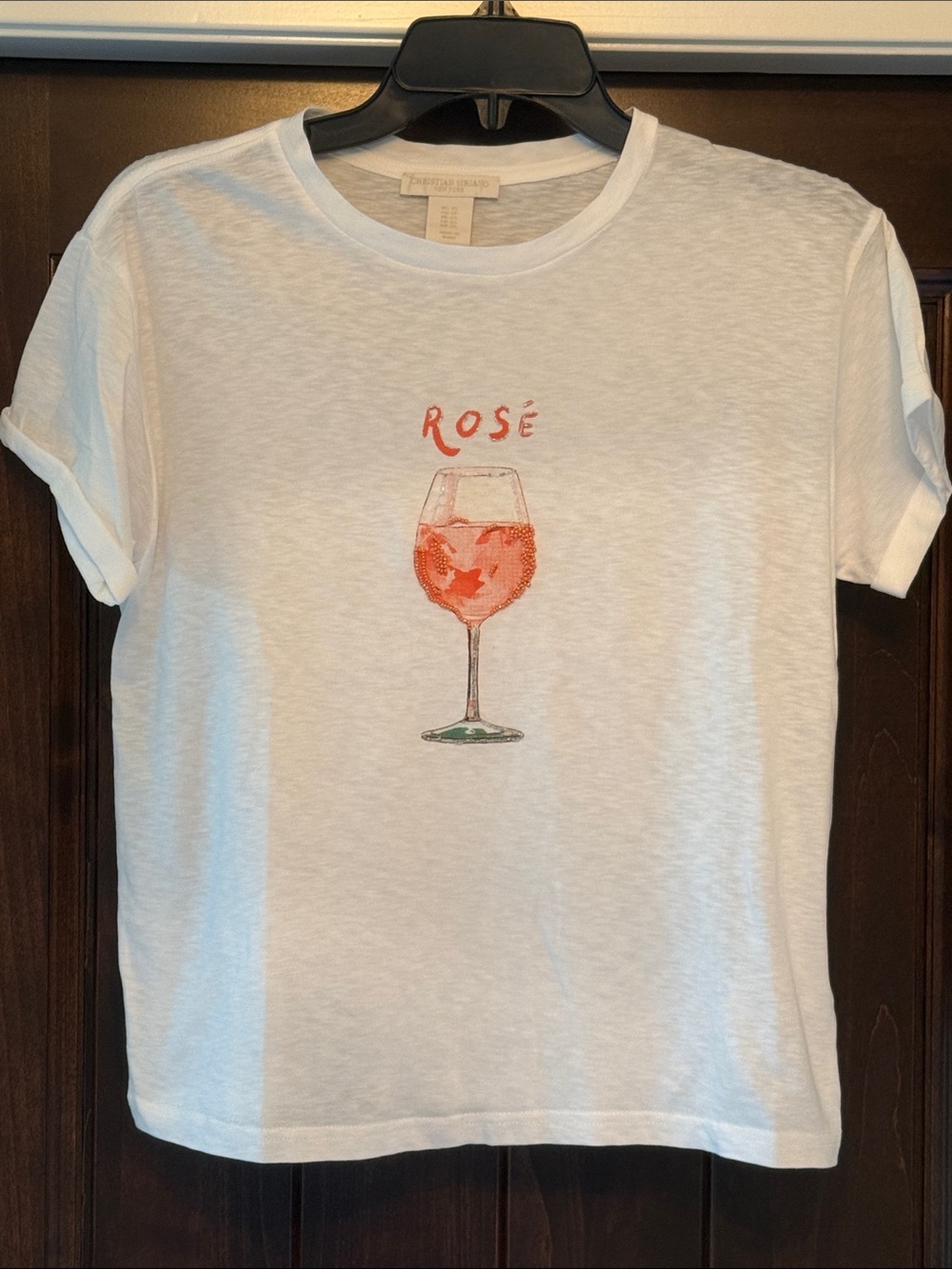 Women’s White 'Rosé' Graphic Tee